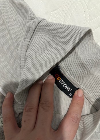 Düğmeli Gri Erkek Polo Tişört - Görsel 6