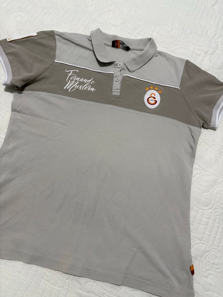 Düğmeli Gri Erkek Polo Tişört - Görsel 3