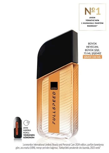 Avon Fullspeed Erkek Parfümü 100 ml - Görsel 2
