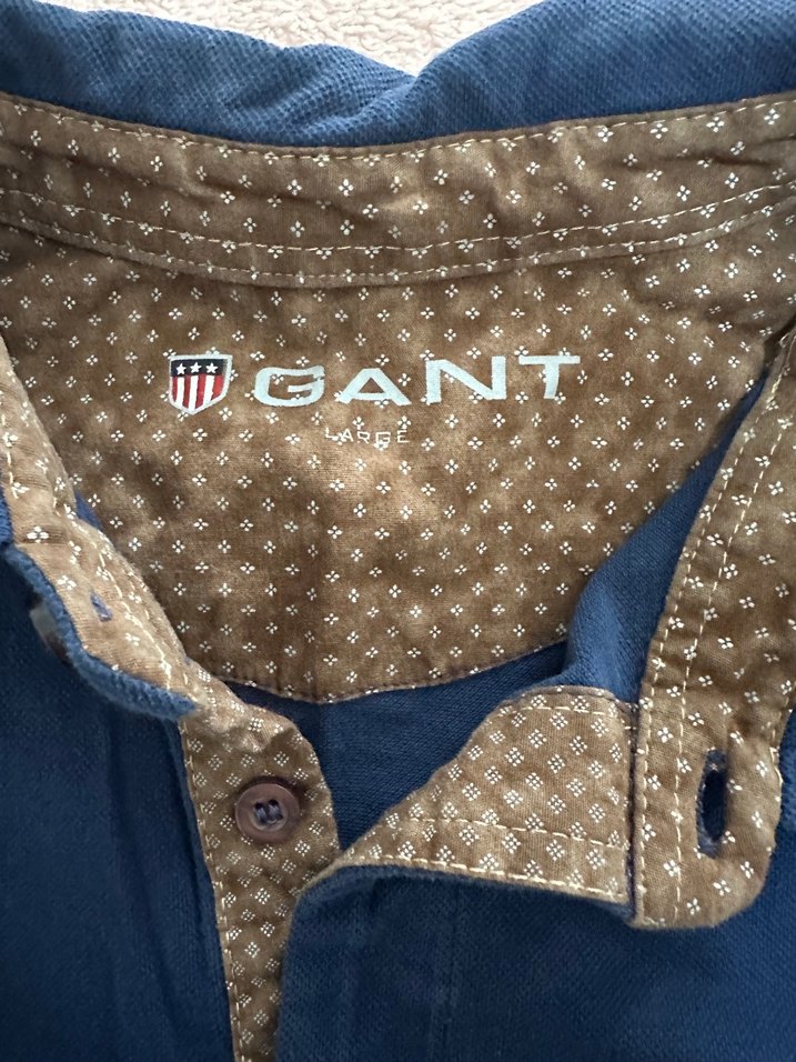 Erkek Lacivert Kısa Kollu Düğmeli Tişört - Görsel 2