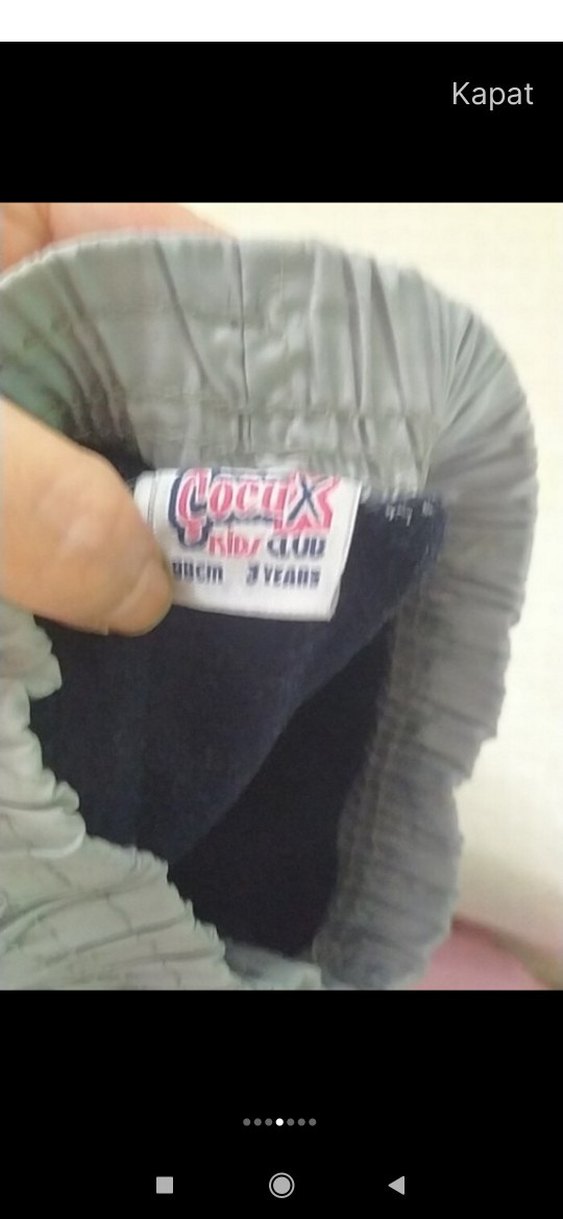 Gri Nakışlı Çocuk Eşofman Altı takim - Görsel 5