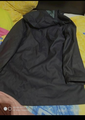 Gri Erkek Uzun Streetwear Mont yağmurluk - Görsel 2