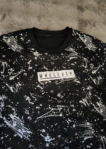 Siyah Baskılı erkek Sweatshirt lcw - Görsel 2