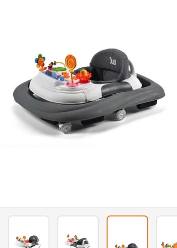 Gri Bebek Yürüteci Oyuncaklı - Görsel 3