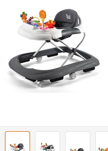 Gri Bebek Yürüteci Oyuncaklı - Görsel 2