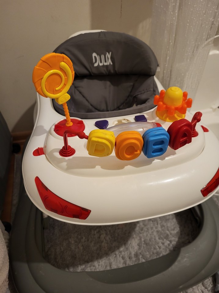 Gri Bebek Yürüteci Oyuncaklı - Görsel 4