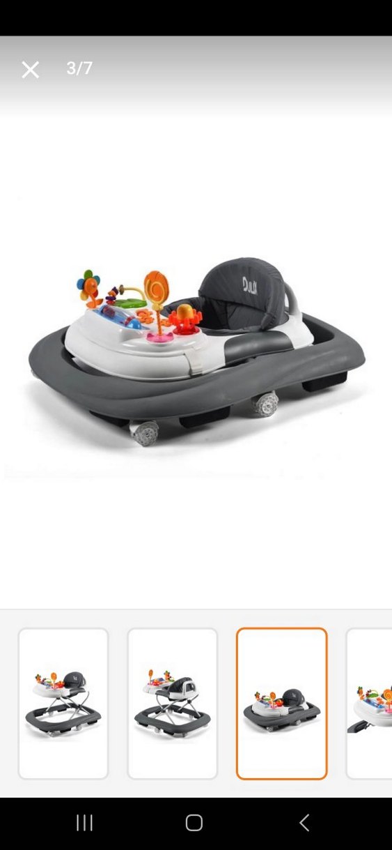 Gri Bebek Yürüteci Oyuncaklı - Görsel 3