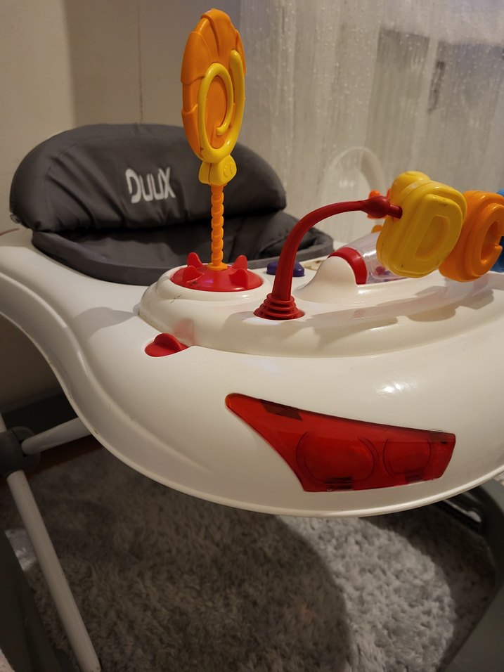 Gri Bebek Yürüteci Oyuncaklı - Görsel 5