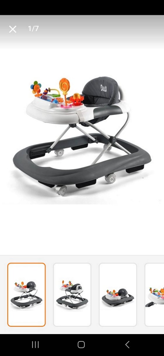 Gri Bebek Yürüteci Oyuncaklı - Görsel 2