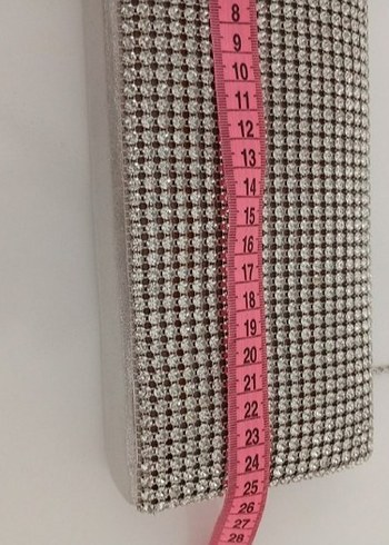 Zincir Detaylı Gri Kadın Abiye Çanta - Görsel 2