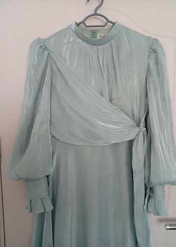 Bohem Uzun Turkuaz  Elbise - Görsel 3