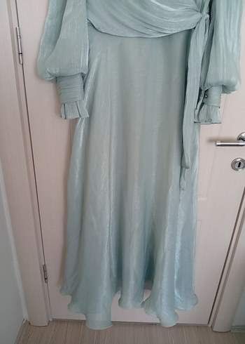 Bohem Uzun Turkuaz  Elbise - Görsel 4