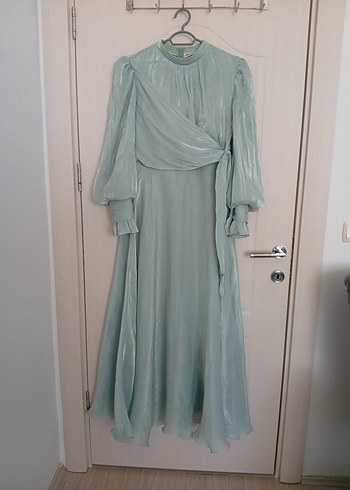 Bohem Uzun Turkuaz  Elbise - Görsel 2