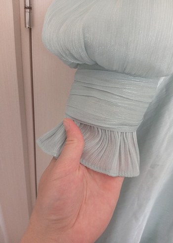 Bohem Uzun Turkuaz  Elbise - Görsel 5