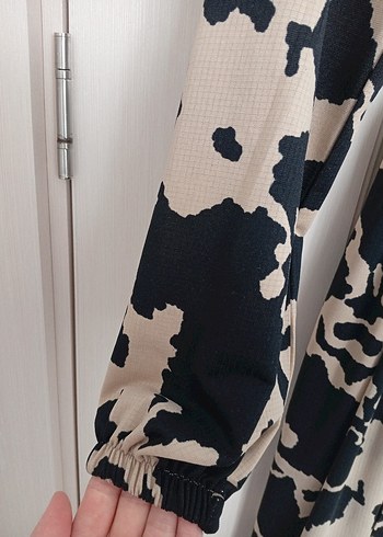 Kahverengi Bağlamalı Uzun Kadın Elbise - Görsel 2