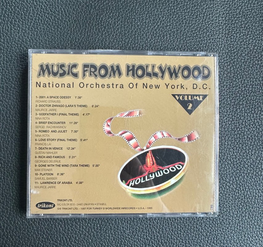 Music From Hollywood - National Orchestra CD - Görsel 3