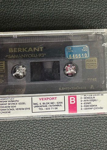 Berkant - Samanyolu '93 Kaset Albümü - Görsel 3