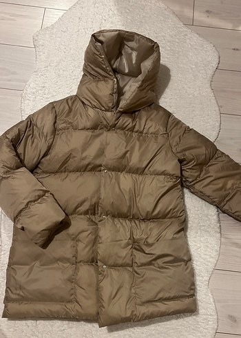 Beyaz Parlak Kadın Midi Ceket - Görsel 2