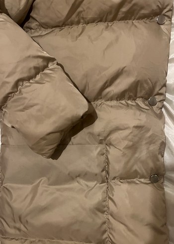 Beyaz Parlak Kadın Midi Ceket - Görsel 5