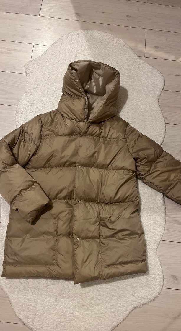 Beyaz Parlak Kadın Midi Ceket - Görsel 2