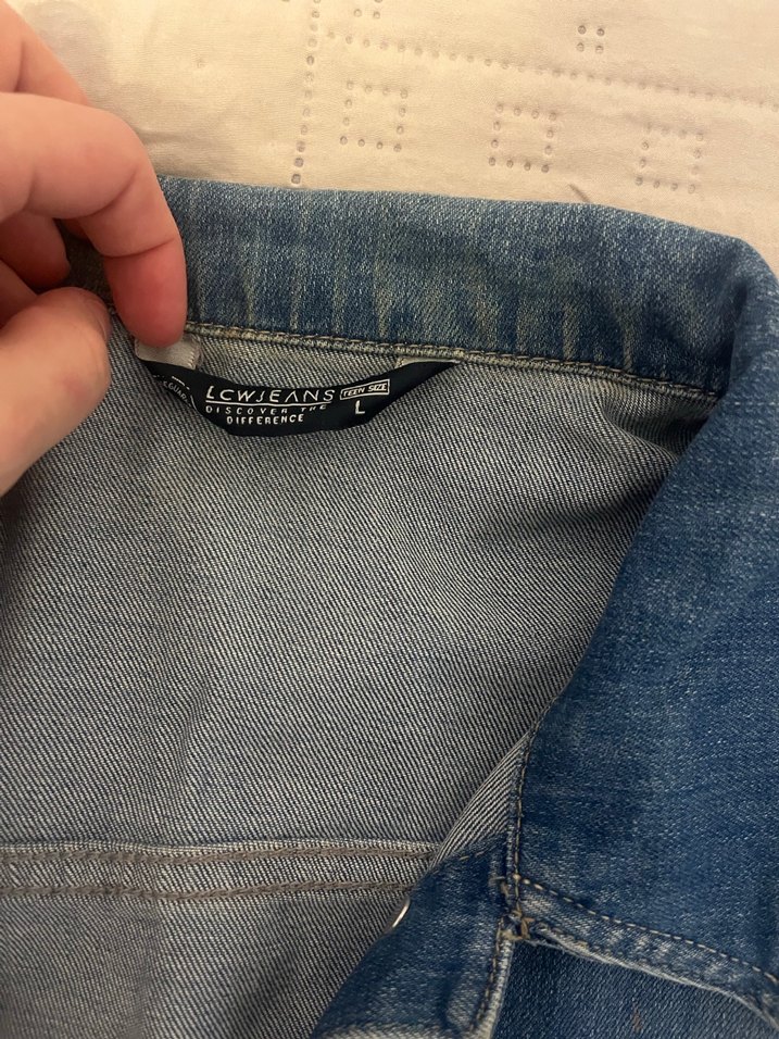 Mavi Düğmeli Kadın Denim Ceket - Görsel 3