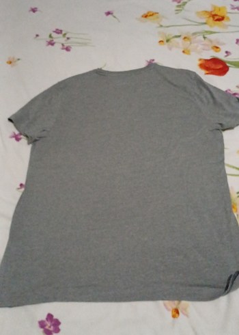 Gri Baskılı Erkek Tişört - Görsel 2