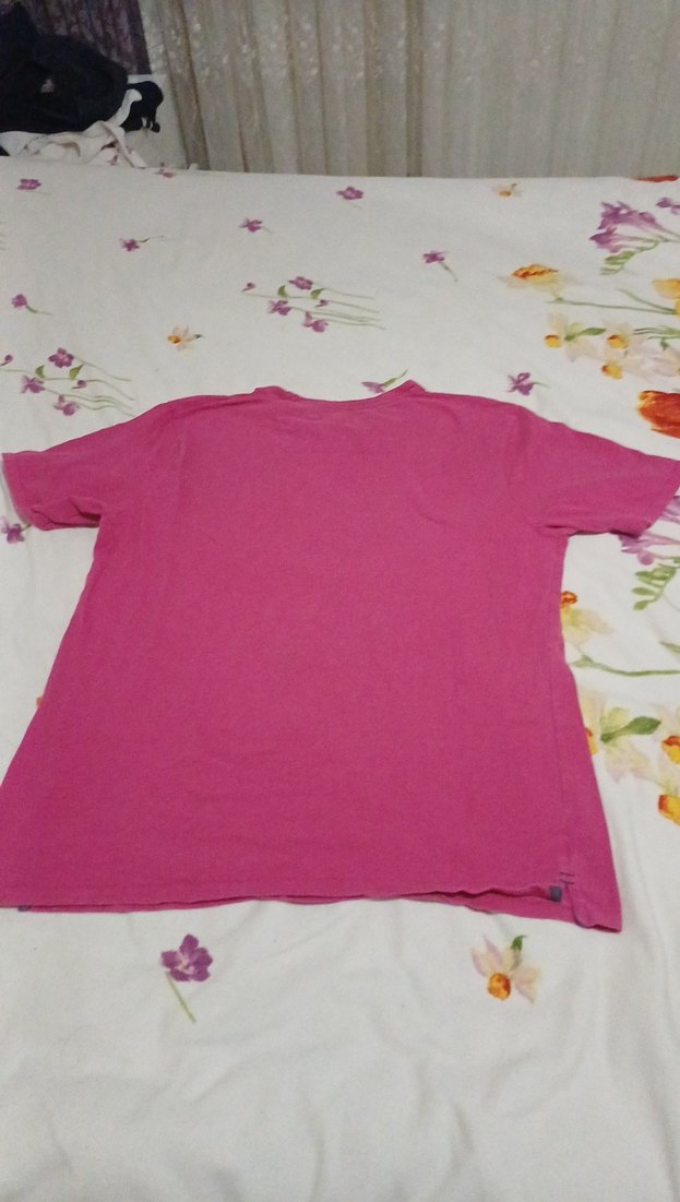 Erkek Pembe Baskılı Kısa Kollu Tişört - Görsel 2