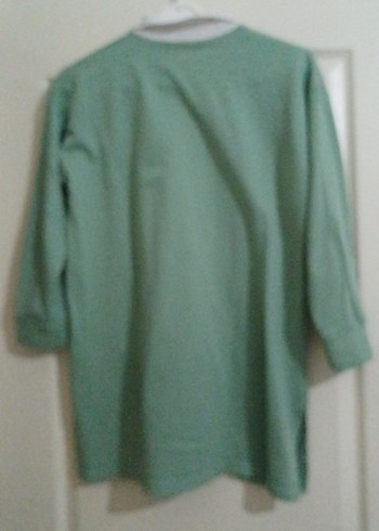 Yeşil Midi Uzun Kollu Sweatshirt - Görsel 3