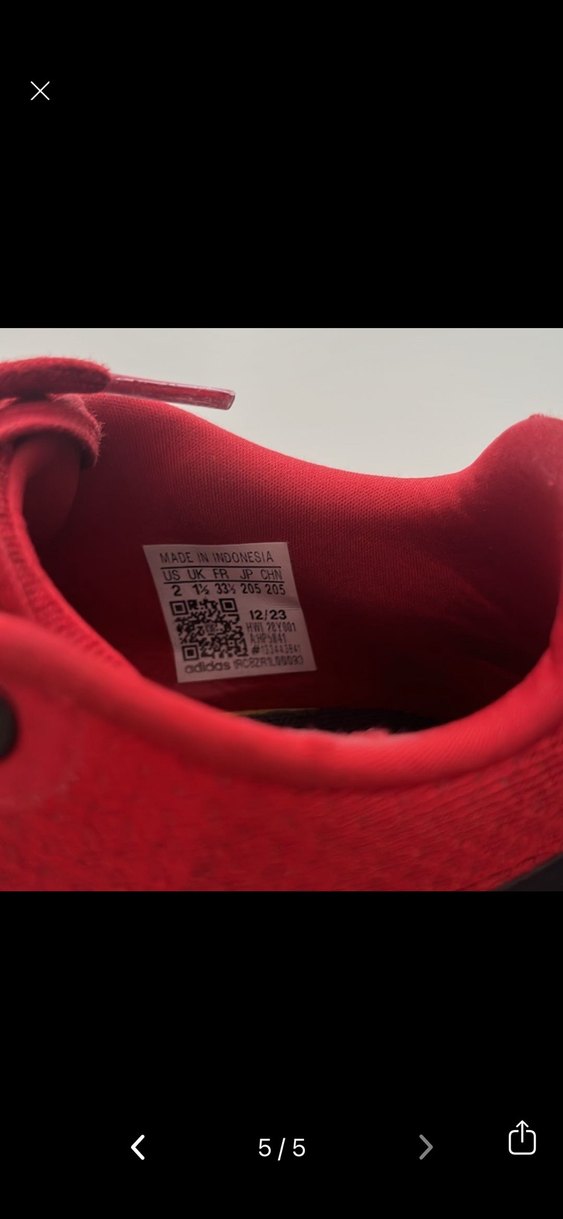 Adidas Kırmızı Bağcıklı Erkek Spor Ayakkabı - Görsel 4