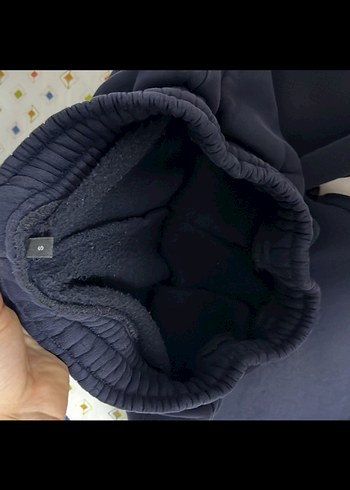 Kadın lacivert  Rahat Kesim Fermuarlı Eşofman Altı - Görsel 3