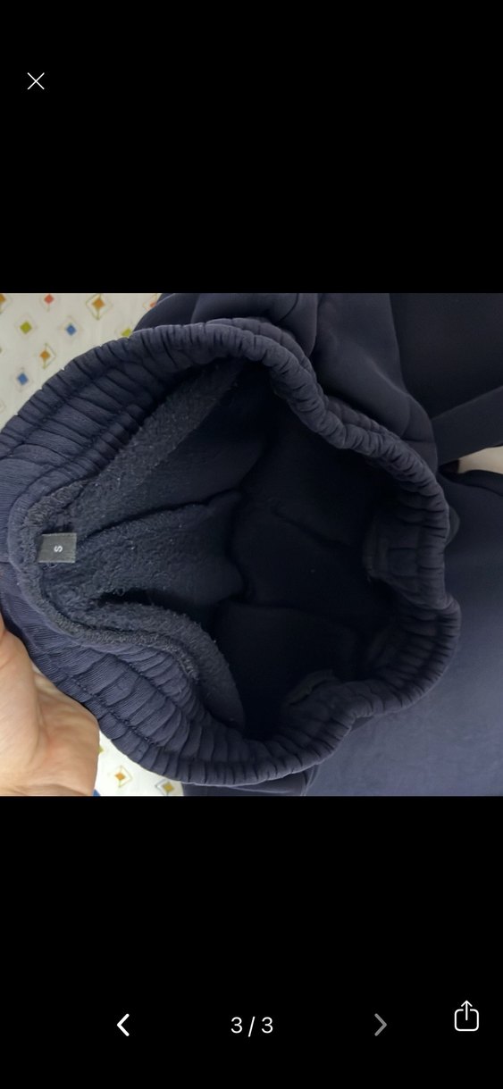 Kadın lacivert  Rahat Kesim Fermuarlı Eşofman Altı - Görsel 3