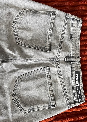 Gri Düğmeli Normcore Kadın Kot Pantolon - Görsel 3