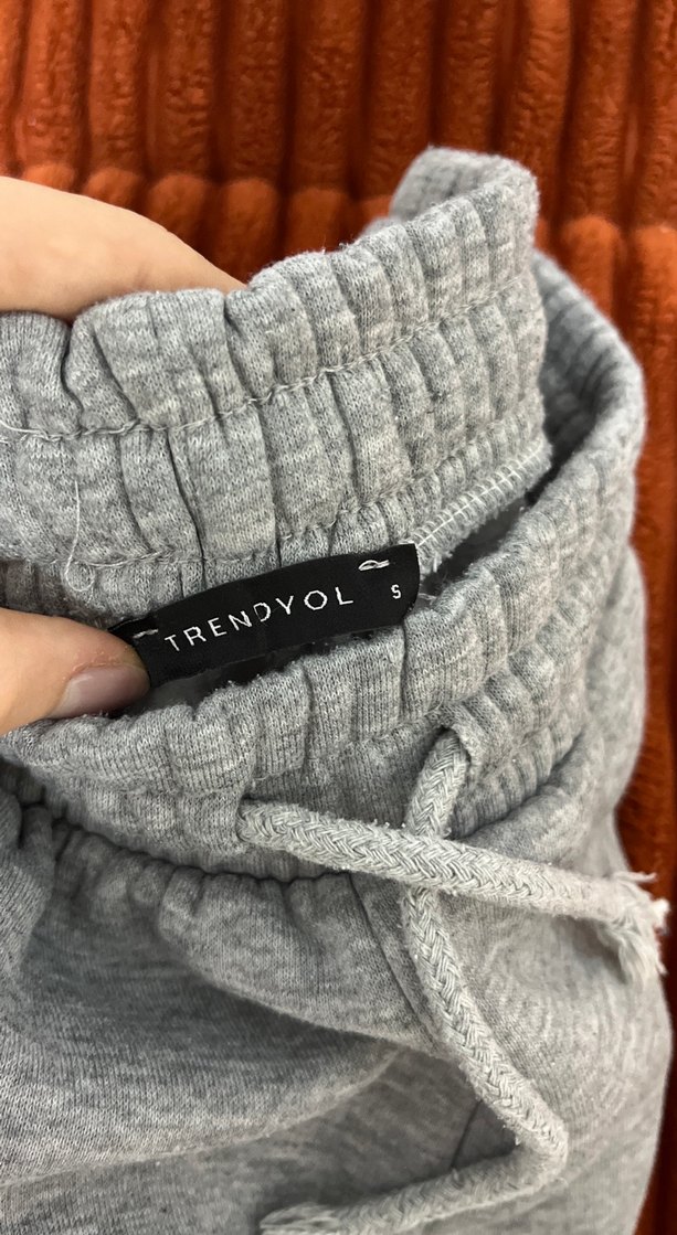 Gri Rahat Kesim Kadın Eşofman Altı - Görsel 3