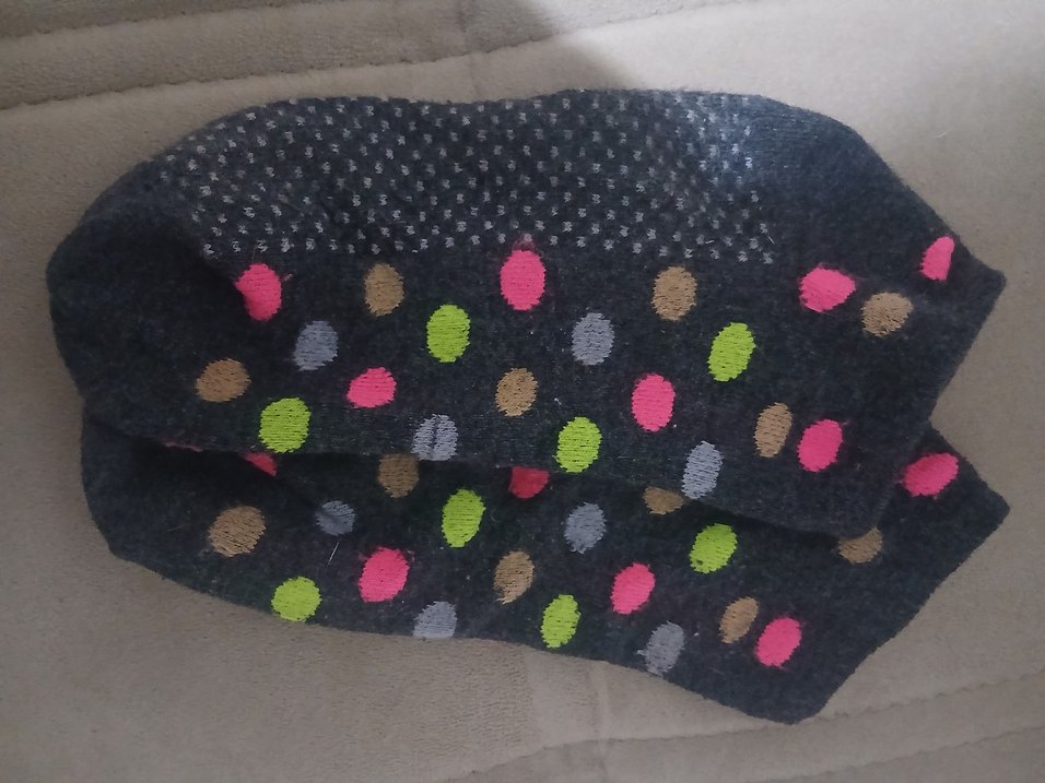 Çok Renkli Desenli Bayan Çorap - Görsel 2