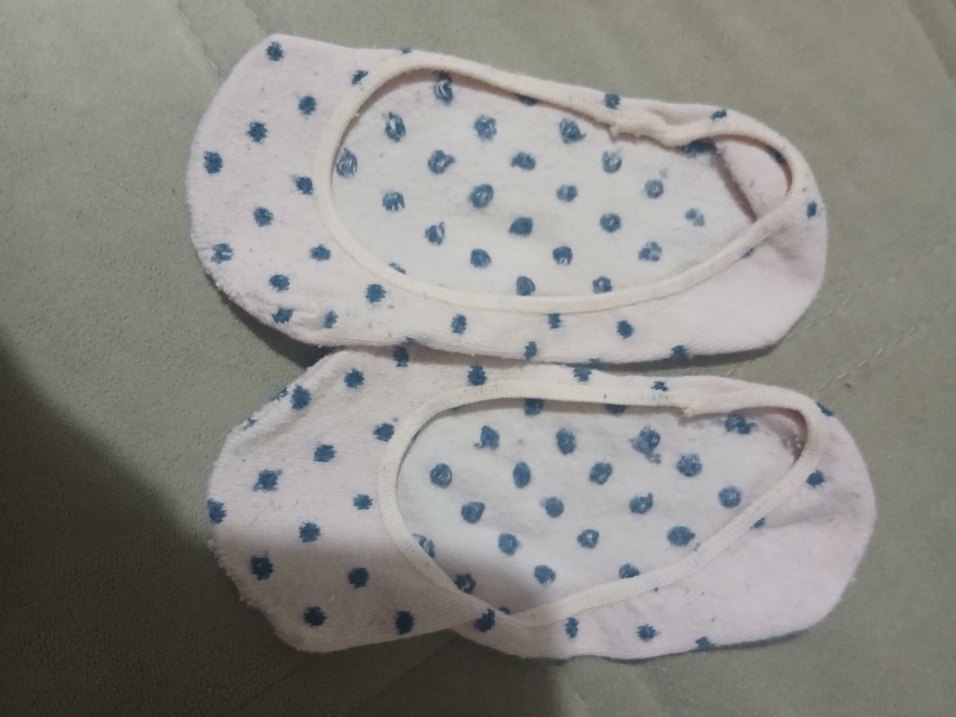 Mavi Puantiyeli Bayan Çorap - Görsel 2