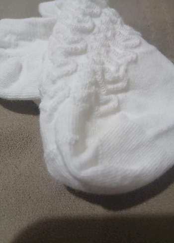 Beyaz bayan çorap - Görsel 3