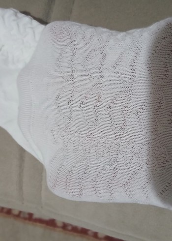 Beyaz bayan çorap - Görsel 7