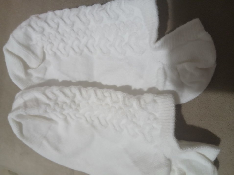 Beyaz bayan çorap - Görsel 4