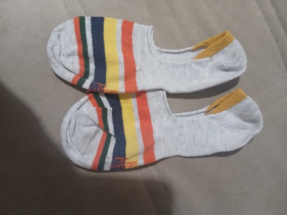 Renkli Çizgili Bayan Çorabı - Görsel 2