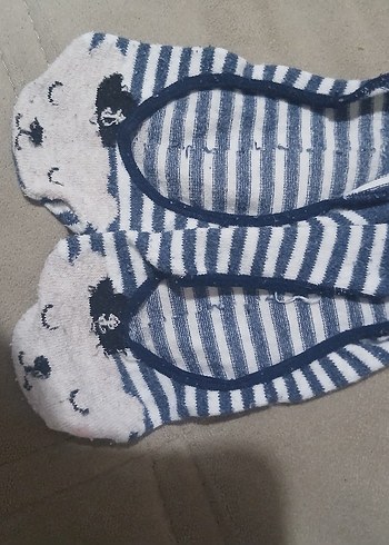 Mavi Puantiyeli Bayan Çorap - Görsel 5