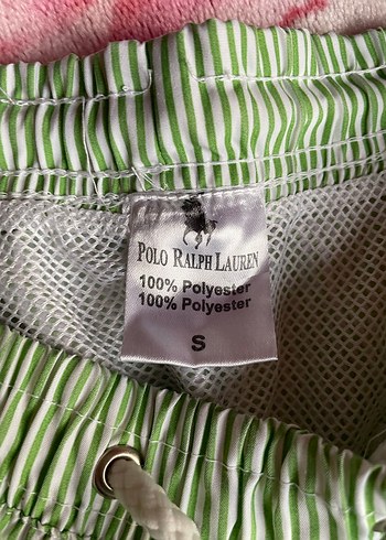 Düğmeli Çizgili Yeşil bayan deniz şort - Görsel 7