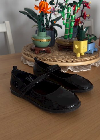 Kız Çocuk Siyah Rugan Tokalı Babet - Görsel 2