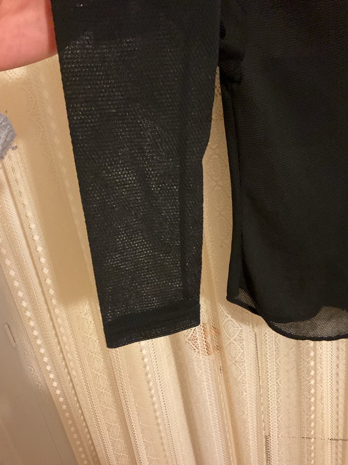 Düğmeli Siyah Kadın Gömlek - Görsel 5