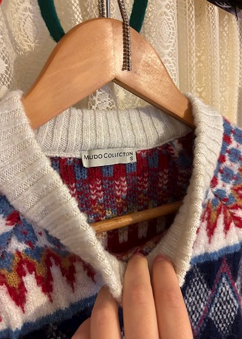 XS Bohem Örgü Kadın Kazak - Görsel 5