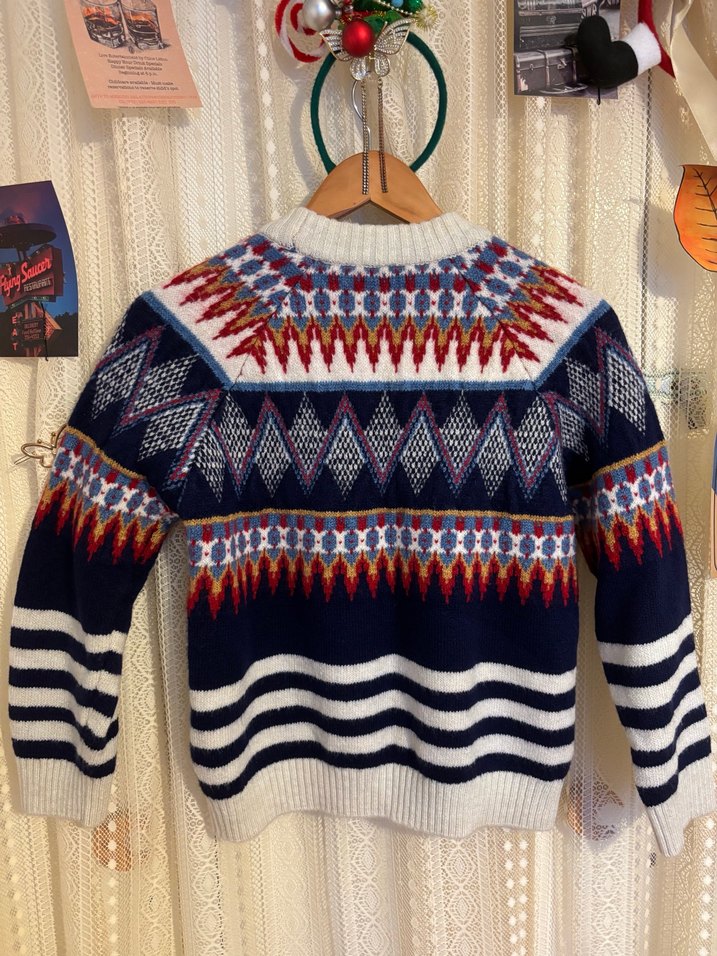 XS Bohem Örgü Kadın Kazak - Görsel 3