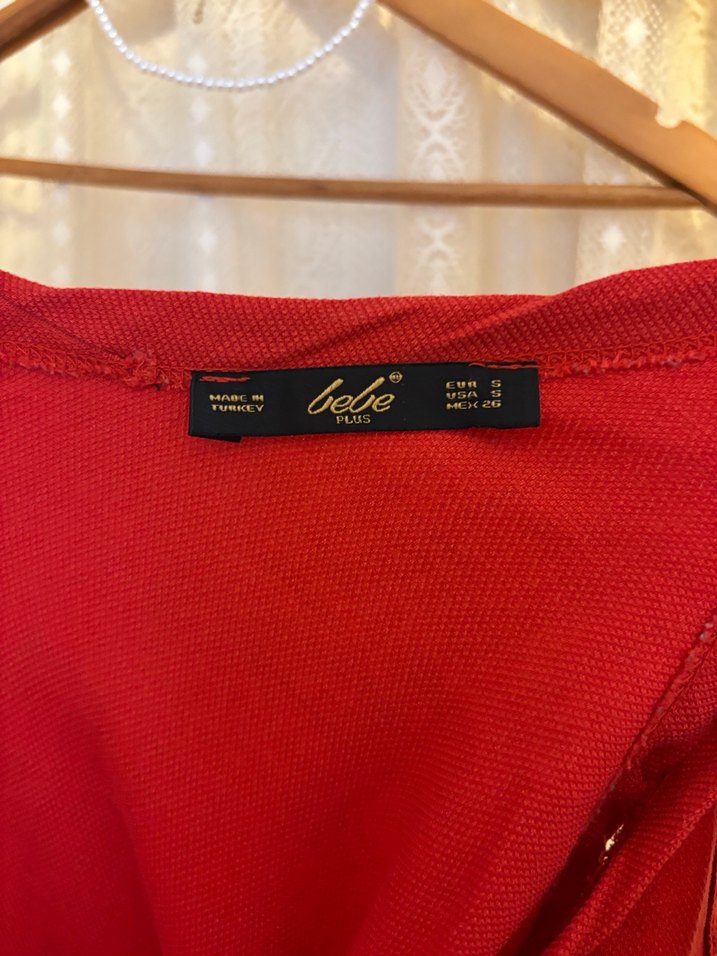 Turuncuya Dönük Kırmızı Keten Kadın Tulum - Görsel 4