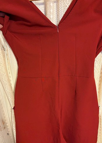 Kiremit Rengi Kadın Tulum - Görsel 5