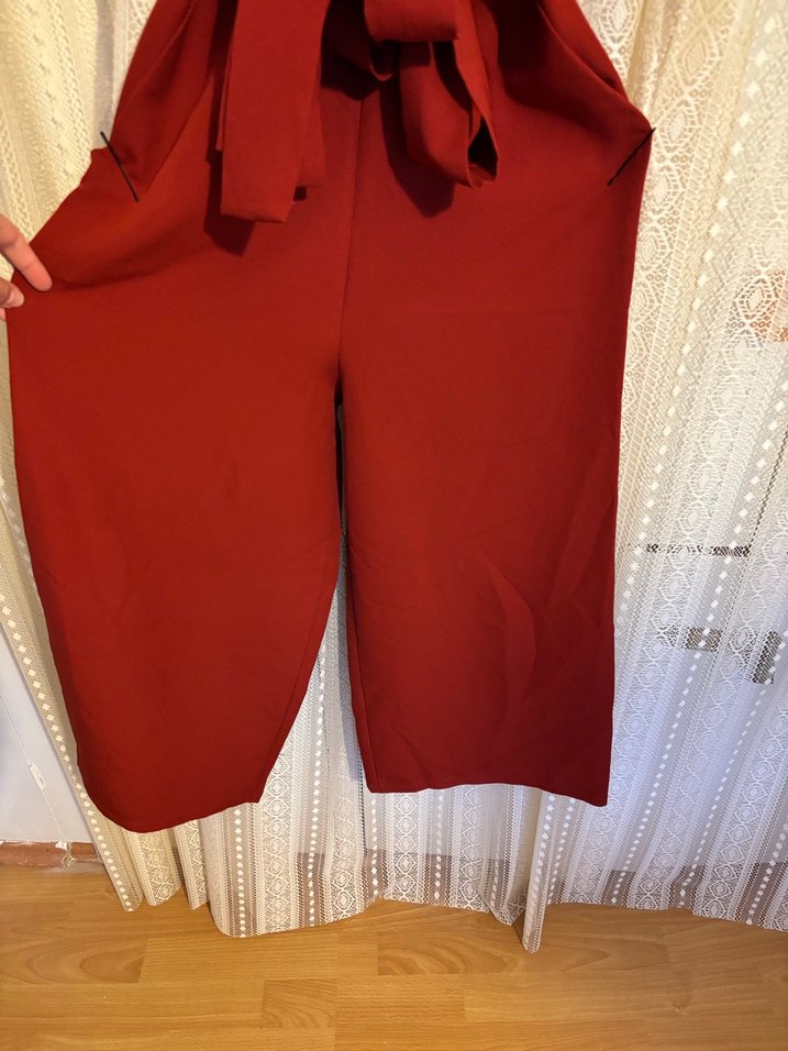 Kiremit Rengi Kadın Tulum - Görsel 3