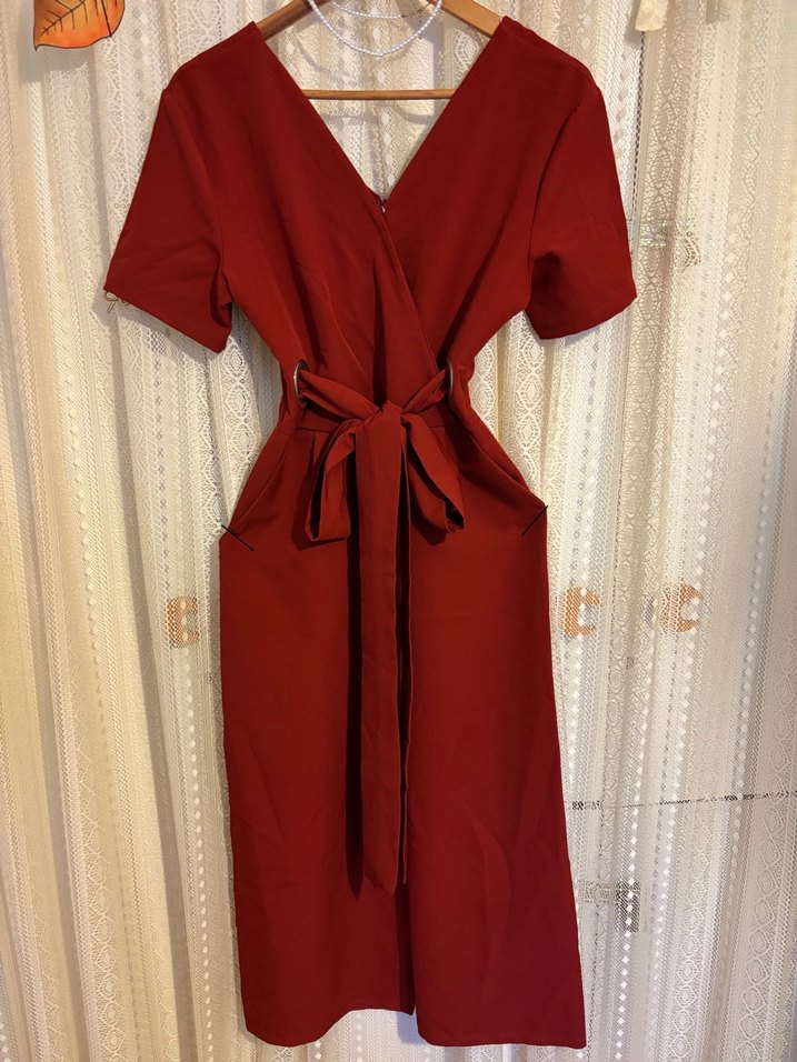 Kiremit Rengi Kadın Tulum - Görsel 2