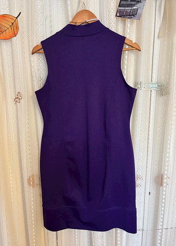 Mor Kolsuz Midi Elbise - Görsel 3